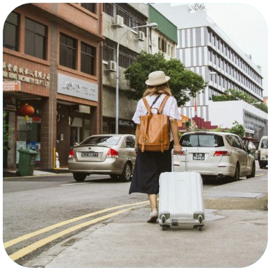 voyageur valise outre-mer